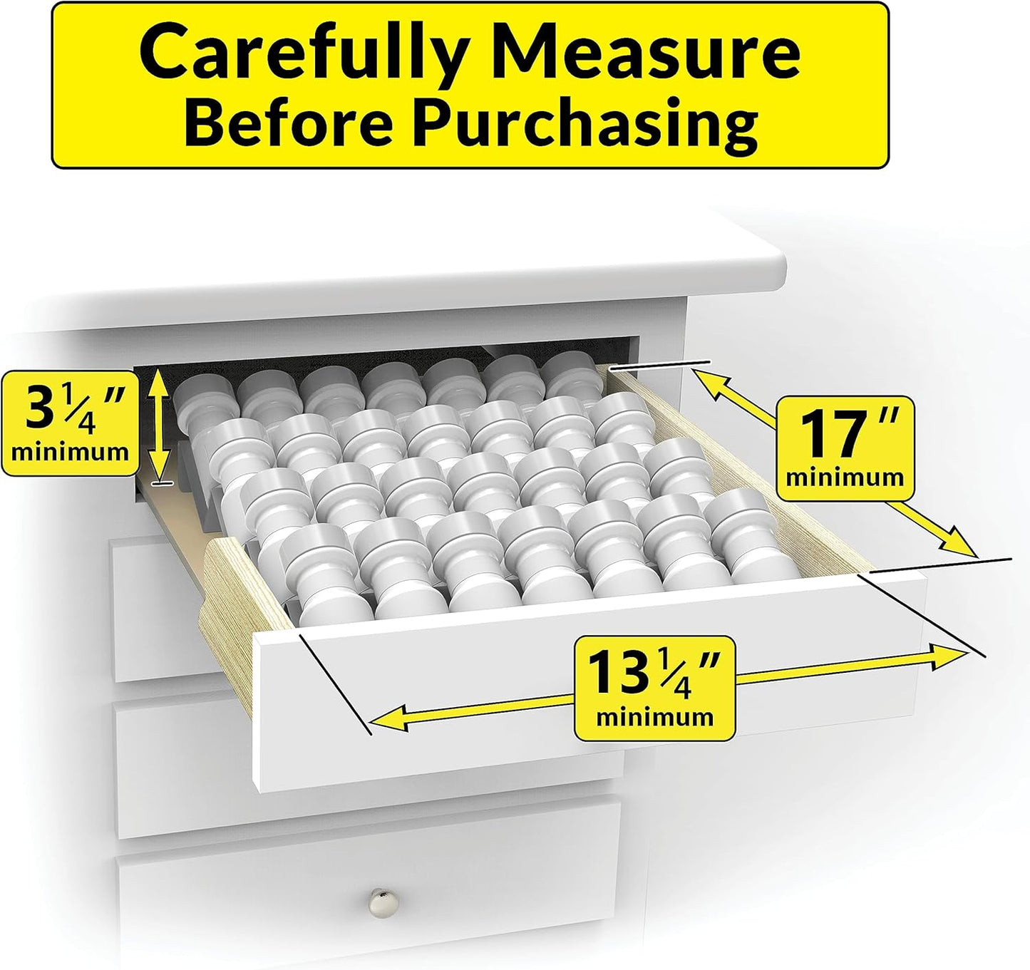 LYNK PROFESSIONAL® Spice Drawer Organizer - Heavy Gauge Steel 4 Tier Rack - Drawer Insert Tray for Jars, Herbs and Seasoning - Kitchen Cabinet Storage - Silver Metallic, Large
