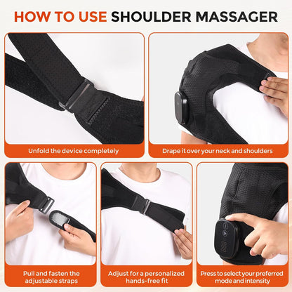 Shoulder Massager for Pain Relief & Rotator Cuff Shoulder Heating Pad