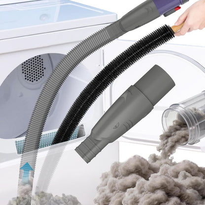 Sealegend Dryer Vacuum Hose Attachment Dryer Vent Lint Clean Kit for Shark | Vacuum Attachments Lint Remover for Shark NV350,NV351,NV352,NV353,NV360,NV500,NV501,Fits Most 35mm Vacuum,Fire Prevention