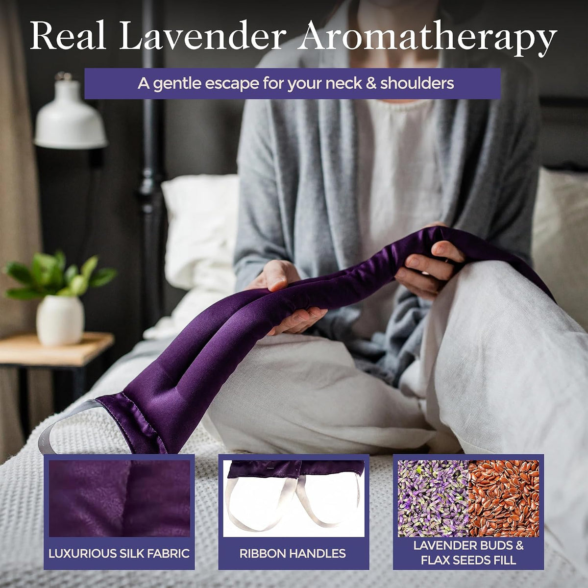 Victoria's Lavender Luxury Lavender Neck Wrap - Made in the USA