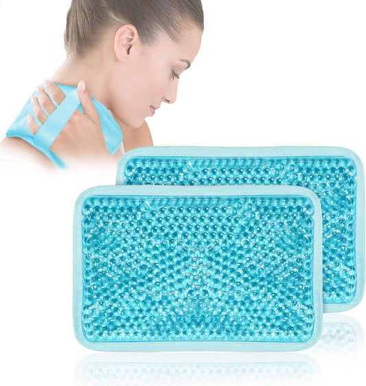 Gel Ice Pack for Injuries Reusable for Pain Swelling of Knee, Shoulder, Foot, Back, Ankle, Neck, Elbow, Wisdom Tooth - Cold or Hot Compress