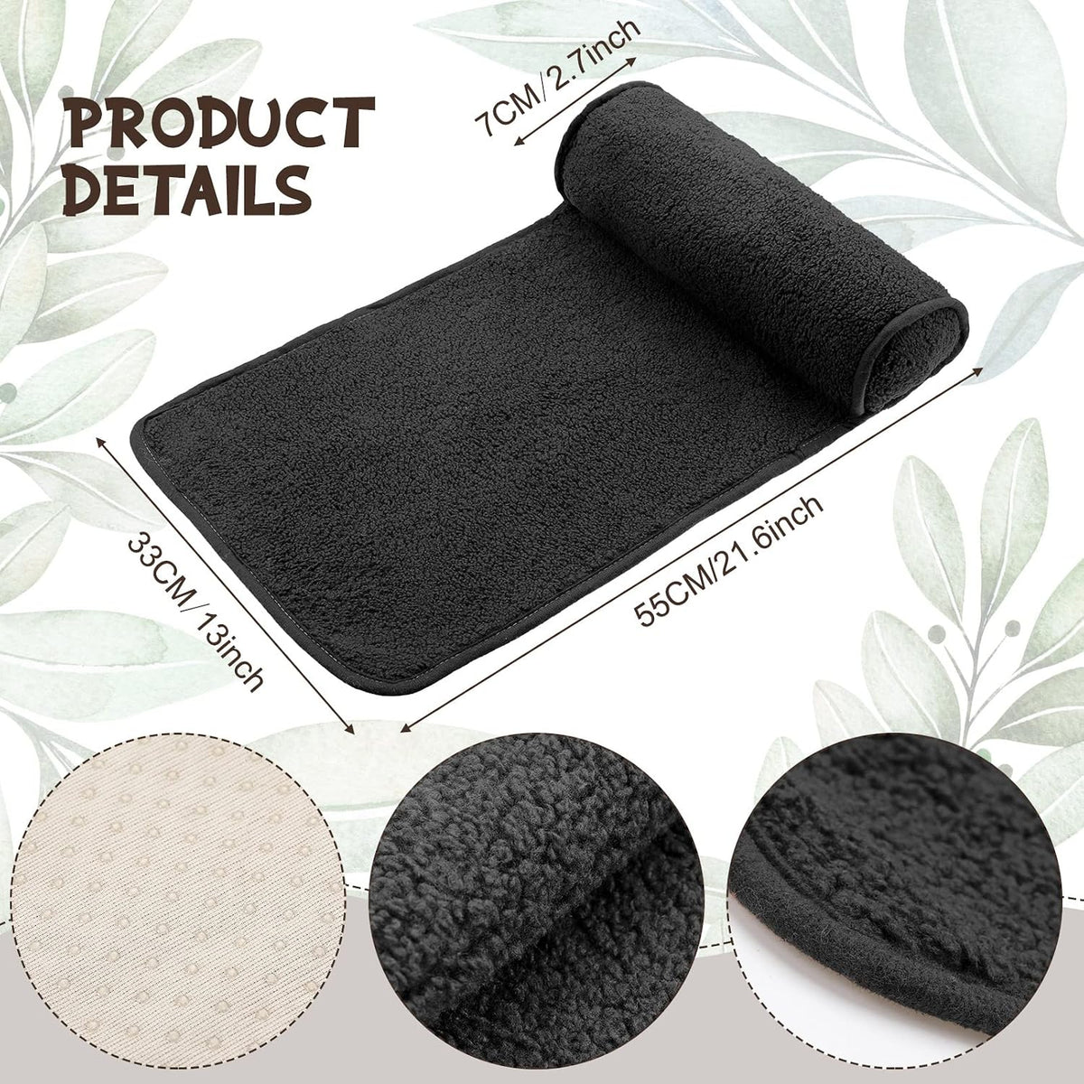 Weysat Head Neck Pillow for Recliner Chair Head Rest Roll, Gray