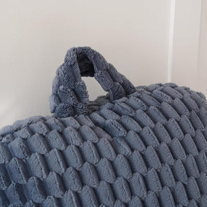 Large Reading Pillow for Adults, Back Support Pillow for Sitting Up in Bed with Arms, Couch for Lounging Bedrest, Pink