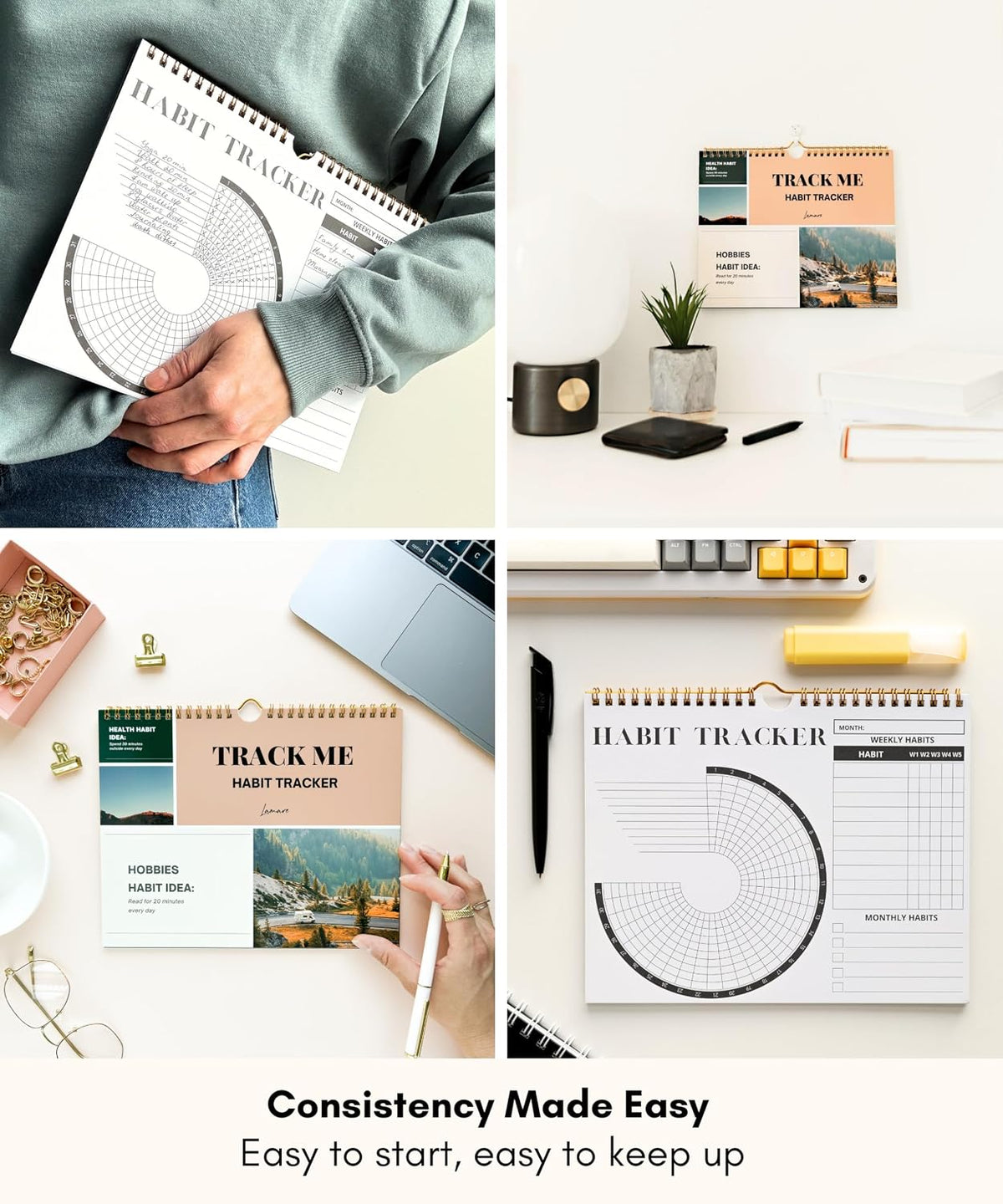 Lamare Habit Tracker Calendar 2026 – Premium Daily Habit Tracker Journal
