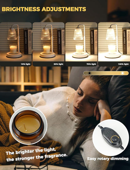 GODONLIF Candle Warmer Lamp with Timer, Birthday Gifts for Women Home Decor