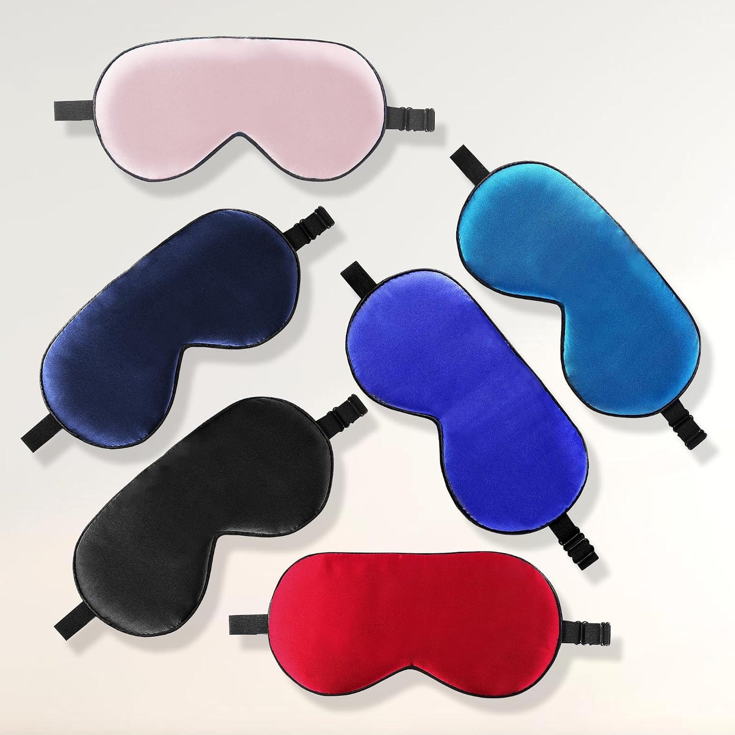 ZIMASILK Adjustable 100% Mulberry Silk Sleep Mask | Super-Smooth Soft Natural Silk Eye Mask for Sleep, Travel, Multiple Color Options ( Navy Blue )