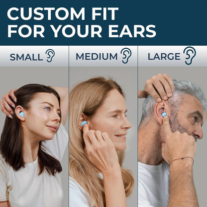 Peace&Quiet PQ Wax Ear Plugs for Sleeping - 30 Silicone Wax Earplugs