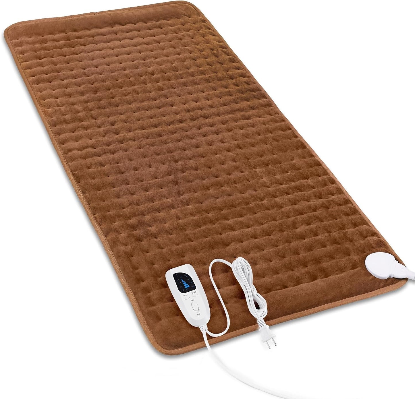 Heating Pad,Heated Blanket,Heating Pad for Back Neck,Grey,24x12 Inch | Electric Heating Pad,Dry/Moist Heat Heating Pads,Heating Pads for Shoulder,Abdomen,Heat Pad for Women Men,Birthday Gift