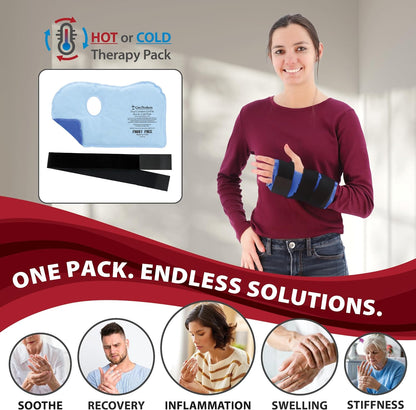 Reusable Hot & Cold Therapy Pack for Knee, Back, Shoulder & Ankle Pain (Cervical - 6 x 20 inch)