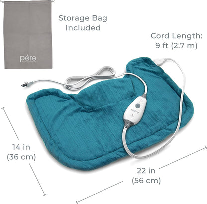 Pure Enrichment PureRelief Neck & Shoulder Heating Pad with 4 Heat Settings