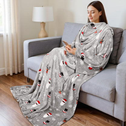 Catalonia Wearable Blanket with Sleeves for Women & Men, Fleece Wrap Throw | Cozy Sleeve Design for Hands-Free Comfort, Perfect for Reading, TV Time & Relaxing, Christmas & Birthday Gift