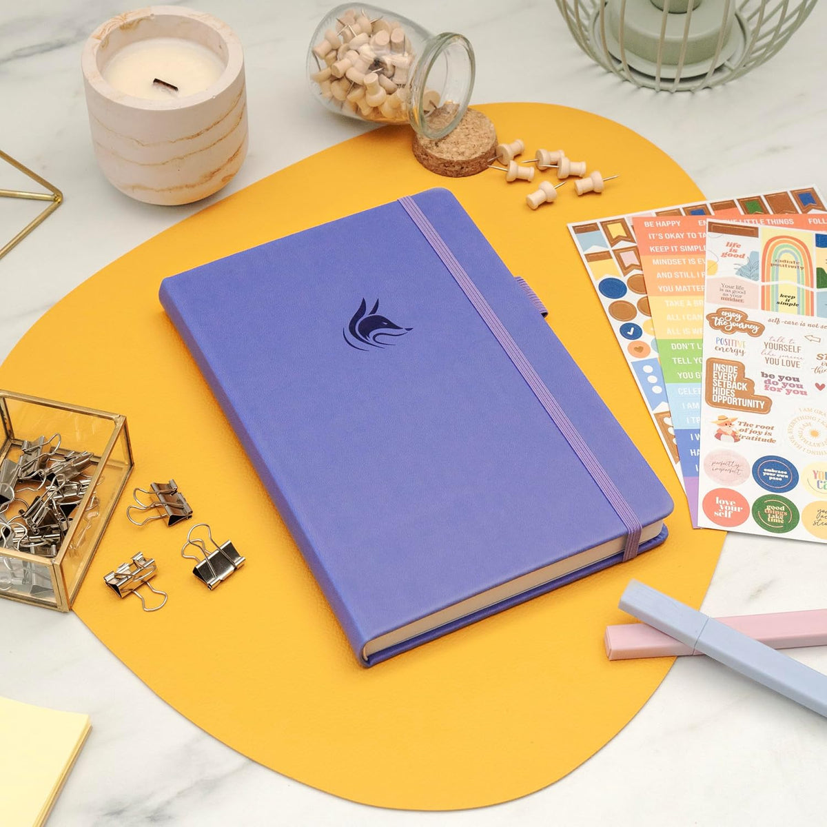 Clever Fox Positivity Journal for Women, 5-minute Gratitude, Seashell