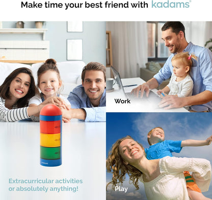 KADAMS Visual Timer for Kids with Pre-Alarm, Traffic Light Countdown Timer for ADHD Toddlers Classroom 24H Digital Timer, 5 Volume Levels Mute Pause Memory for Homework Learning Home Routine