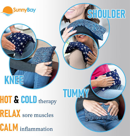 SunnyBay Heating Pad, Neck and Shoulder Wrap, 6x11 inch, Pink