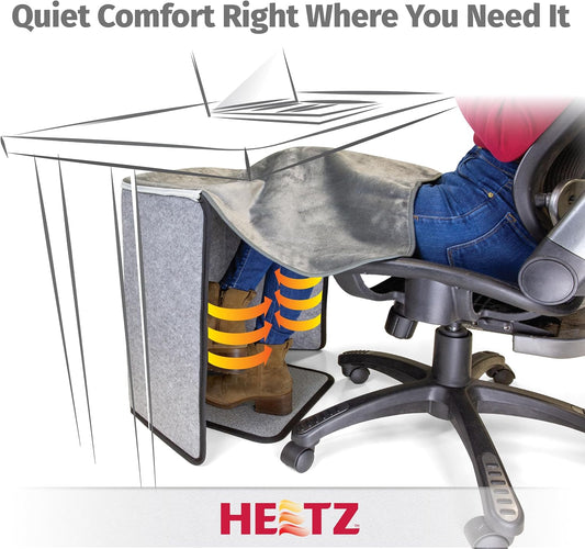 Foldable Foot & Leg Heater, Portable Under Desk Space Heater & Warmer, Heated Floor Mat, Tip-Over Protection, Auto Shutoff, Ideal for Home, Office, or Desk Use, Compact & Safe Design