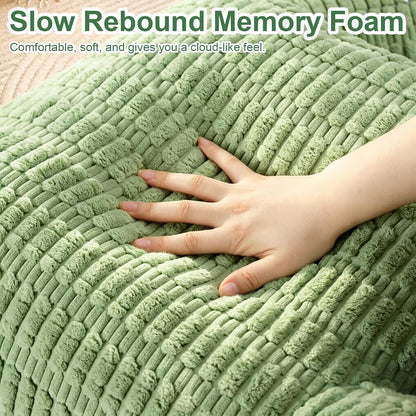 Reading Pillow for Bed, Back Rest Bed Pillow for Sitting Up(Green,Standard) | Back Support Pillows for Bed Sitting Up with a Cylindrical Pillow and Lumbar Pillow, Sitting Pillow for Bed Chair Pillow,18in