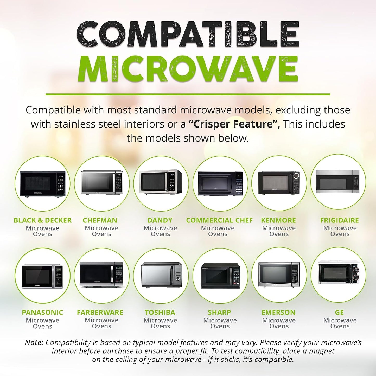 Hover Cover Collapsible Magnetic Splatter Cover, 10-Inch Clear BPA-Free Food Lid Vented Plate Guard with Steam Vents, Anti-Splash Microwave Lid, Dishwasher Safe Space-Saving Magnetic Storage, Charcoal
