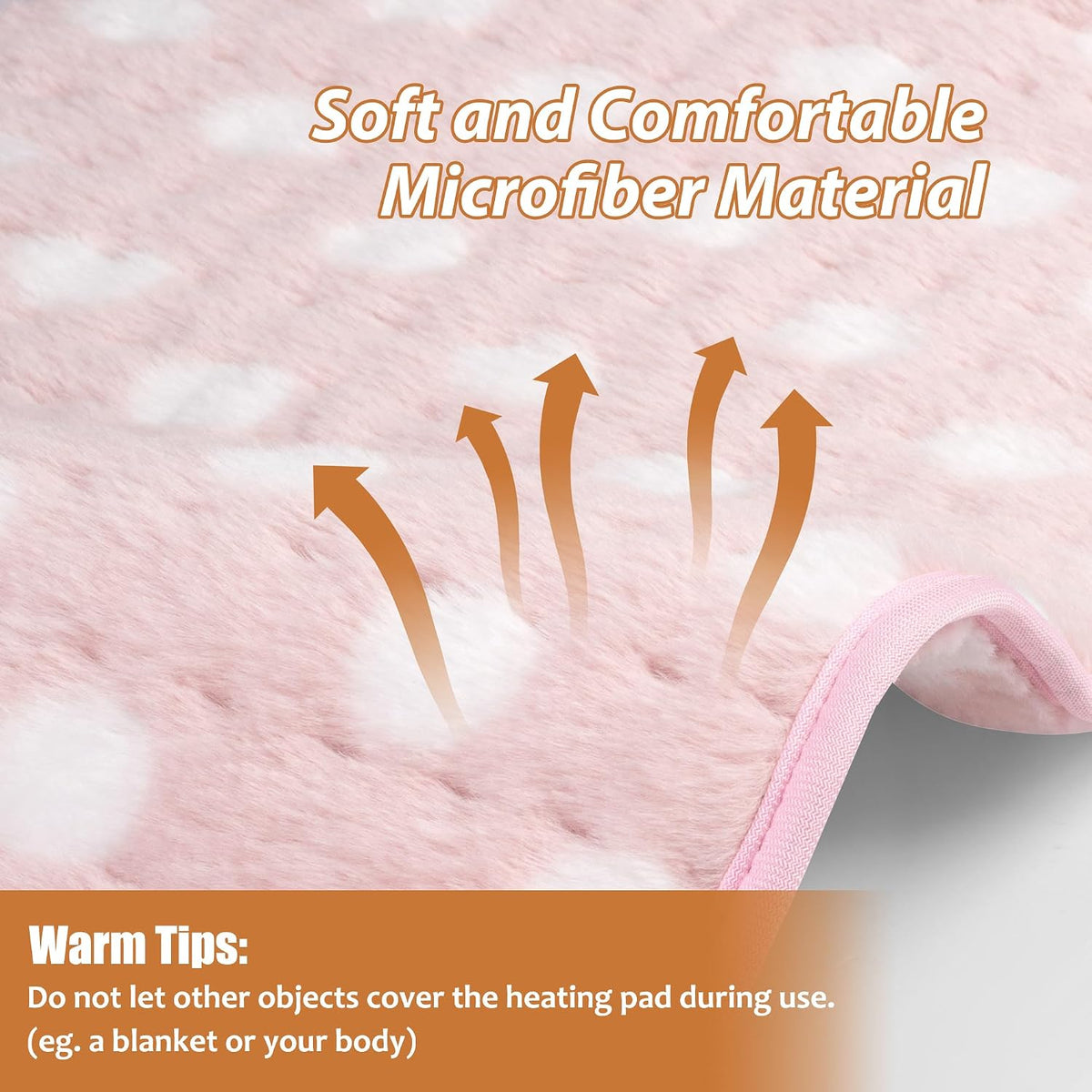 Electric Heating pad for Back Neck Shoulder Knee Arms Legs- Electric Heat Pads with 6 Heat Settings & Auto Shut Off Heat Heating Pad for Birthday Mother Father Girl Men Women
