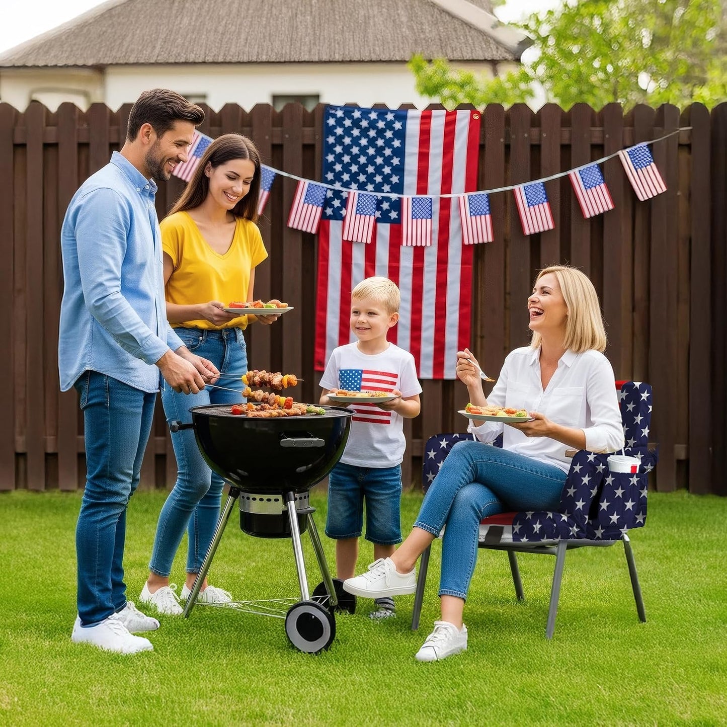 Heated Stadium Seats for Bleachers with Back Support – USB Battery Included - Upgraded 3 Levels of Heat - Foldable Chair - Cushioned, 4 Pockets for Snacks, Cup Holder - for Camping, Games & Sports