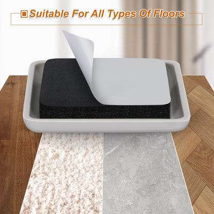 Furniture Sliders for Carpet 16 PCS - 3 1/2" | Heavy Duty Furniture Movers Sliders, Reusable Moving Pads, Easily and Safely Move Any Item, Floor Protection