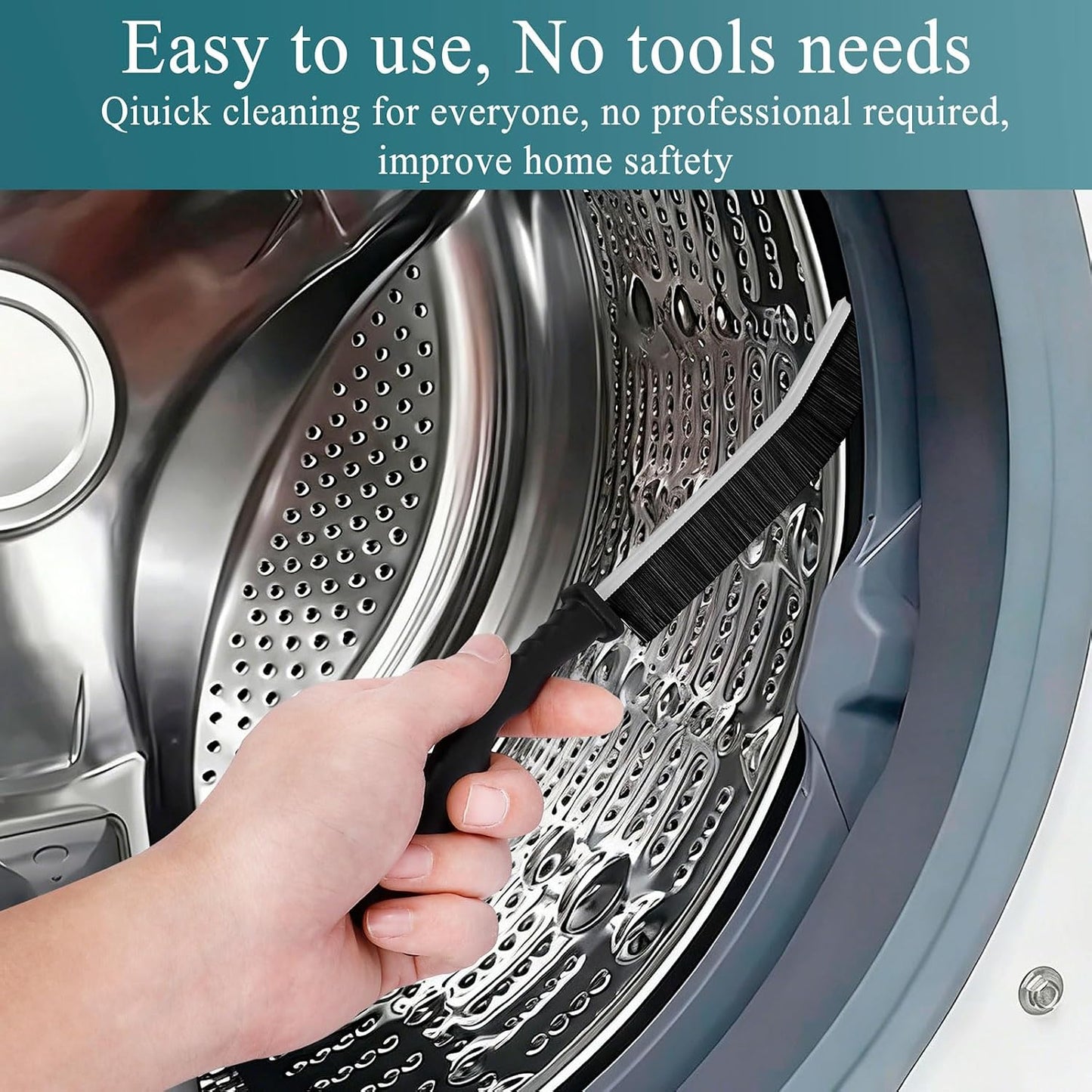Dryer Vent Cleaner Brush, Drain Brush AC Fan Refrigerator Appliance Brush | 9/15/30 Inch Brush, Improves Efficiency, Durable Nylon Bristles, Easy to Clean Store, Fire Prevent, For Drain Flies