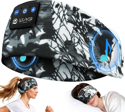 LOVE EYE Wireless Bluetooth 5.4 Sleep Headband Headphones for Side Sleeper