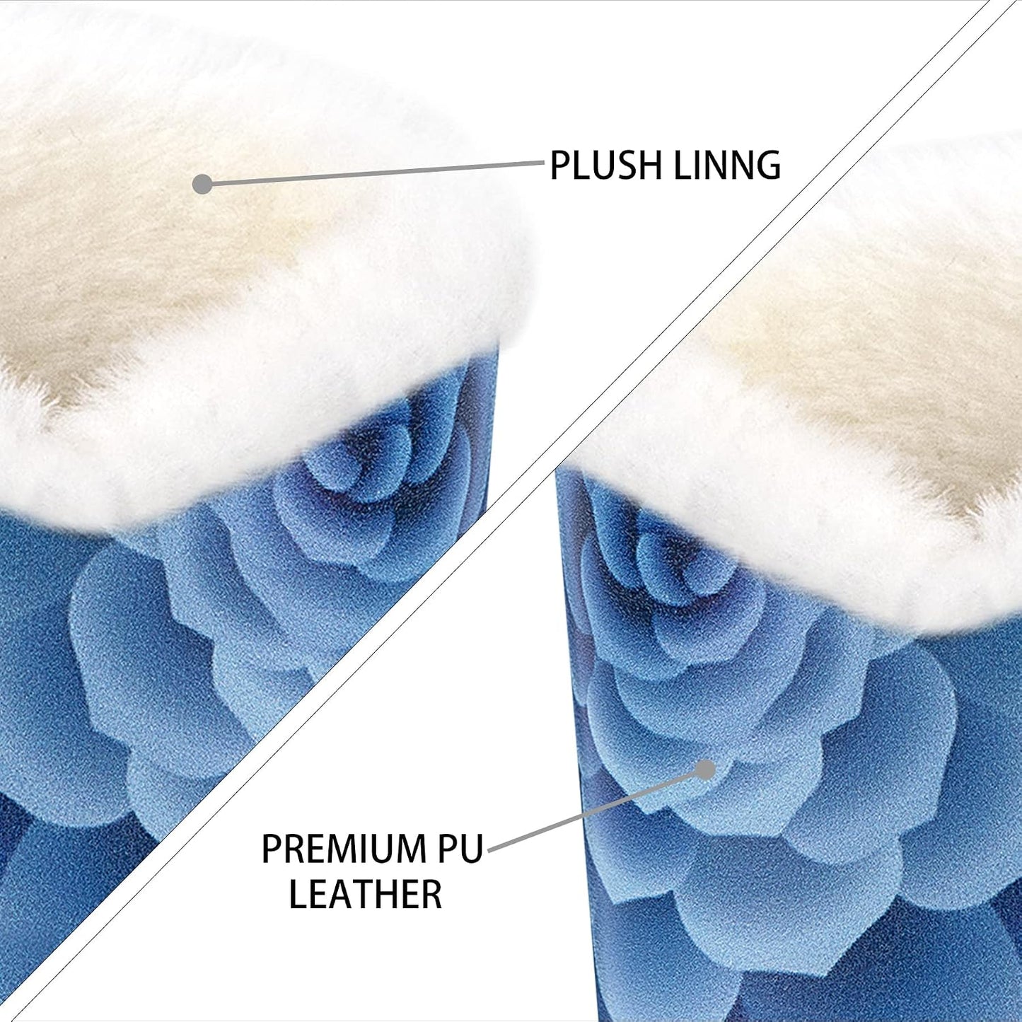 Plush Fluffy Lined Anti-scratch Eyeglasses Holder Protective Glasses Stand Case
