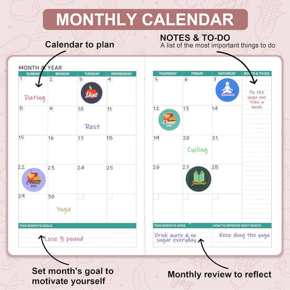 Food Journal - Journal for Women Weight Loss, 5.8" x 8.3
