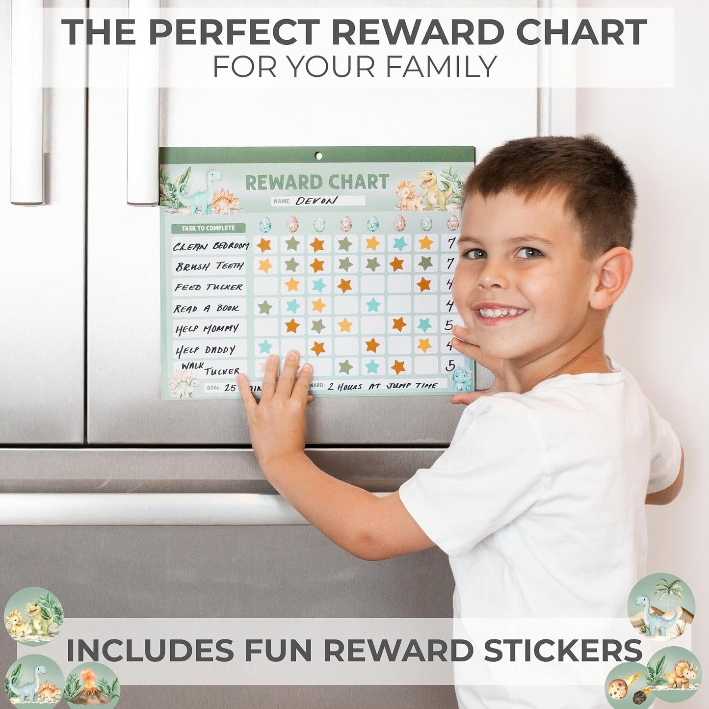 ZICOTO Fun Magnetic Reward Chart for Kids - Unicorn Chore Chart for Girls | Motivational Behavior and Responsibility Tracker with Stickers Encourages Good Habits at Home - Creates a Fun Daily Routine