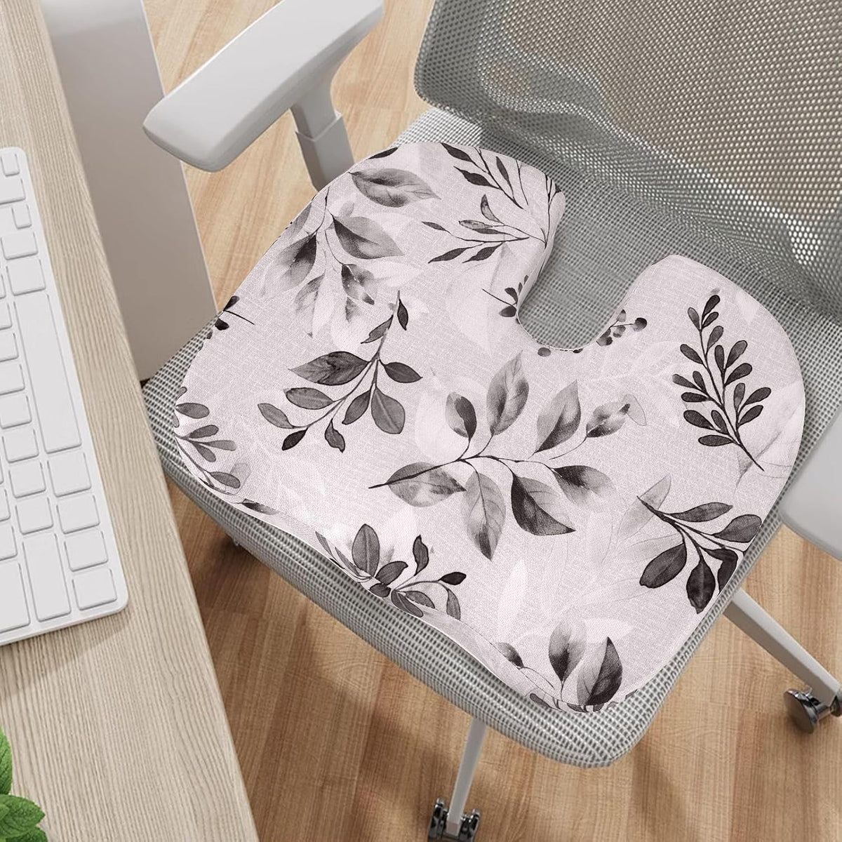 Tailbone Pain Relief Cushion, Memory Foam Seat Cushion for Coccyx Sciatica Pain Pressure Relief Office Desk Chair