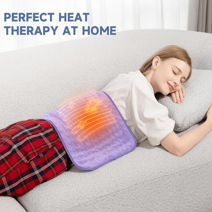Heating Pad for Back, Neck, and Shoulder Pain Relief, Electric Heat Pad with 6 Heat Levels, Moist Heat Option, Auto Shut-Off, Birthday Christmas Gift for Women Men Mom Dad Grandma, Gift for her