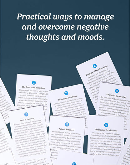 The School of Mindfulness- Mindfulness Coping Skills Series Deck, for Depression and Anxiety, Anger Management, and Cravings and Triggers (Anger Management)