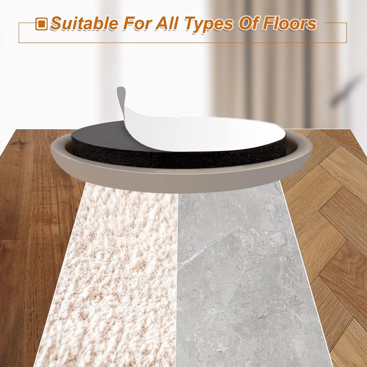 Furniture Sliders for Carpet 16 PCS - 3 1/2" | Heavy Duty Furniture Movers Sliders, Reusable Moving Pads, Easily and Safely Move Any Item, Floor Protection
