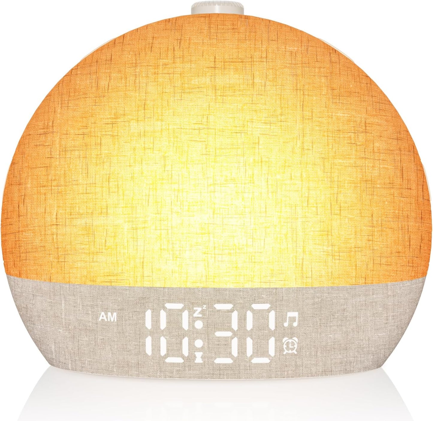 Wake Up Light Sunrise Alarm Clock, White Noise Sound Machine | with 30 Soothing Sounds, Dimmable Night Lights, Sleep Aid, Snooze, Timer, Loud Alarm Clock for Heavy Sleepers Adults Kids