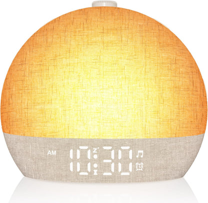 Wake Up Light Sunrise Alarm Clock, White Noise Sound Machine