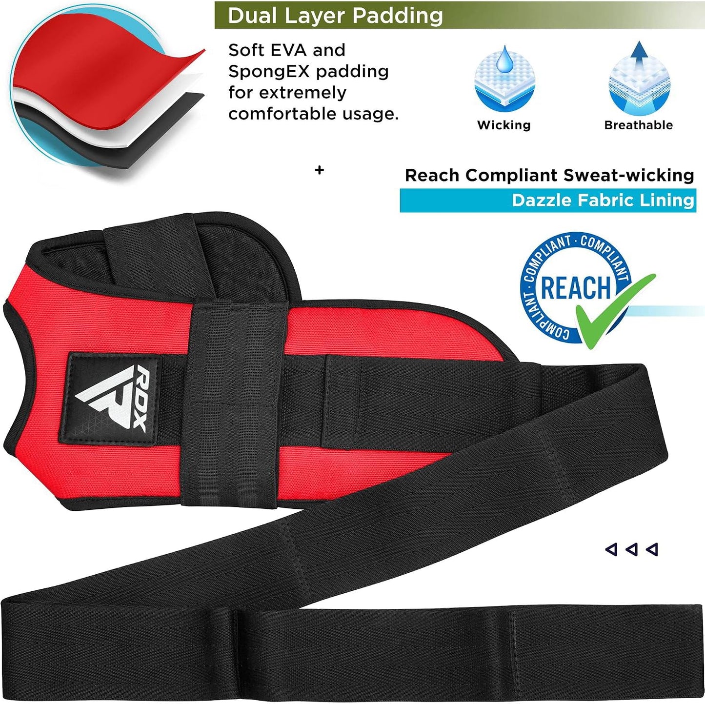 RDX Yoga Stretching Strap, Ankle Ligament Stretcher Belt with Loops Ligament Stretch Band, Fitness Leg Stretcher for Plantar Fasciitis, Foot Stretch Assist for Hamstring, Flexibility Exercise