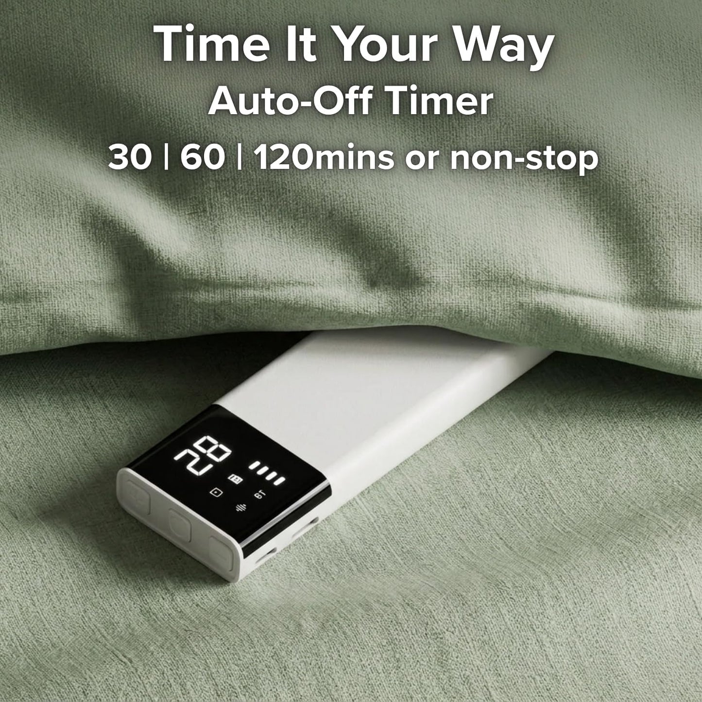 Under Pillow Speaker for Sleeping, Bone Conduction Sleep Speaker for Side Sleeper - 36 Built-in White Noises Natural Sounds, Wireless Bluetooth, TF Card Slot, Auto Off Timer, Portable Bedside Device