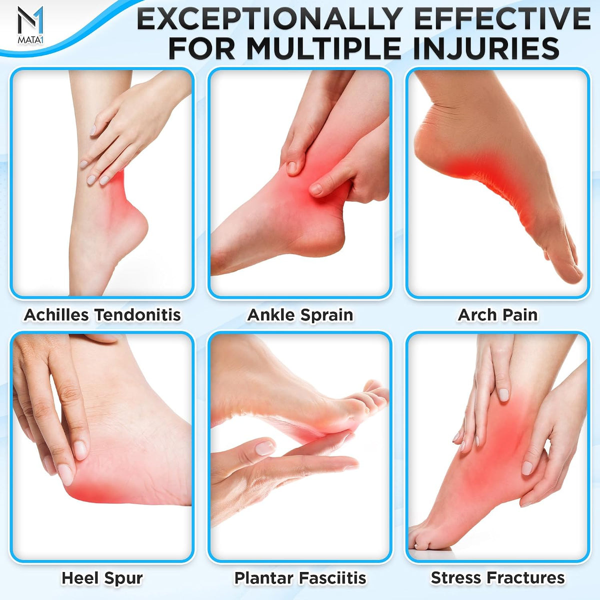 Ankle Ice Pack Wrap for Foot Pain Relief and Feet Injuries - by Mata1