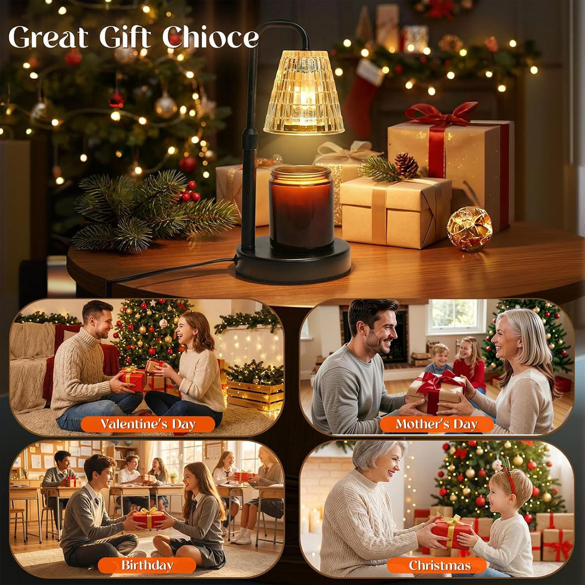 Glimra Candle Warmer Lamp, Candle Warmer Lamp with Timer, Dimmable