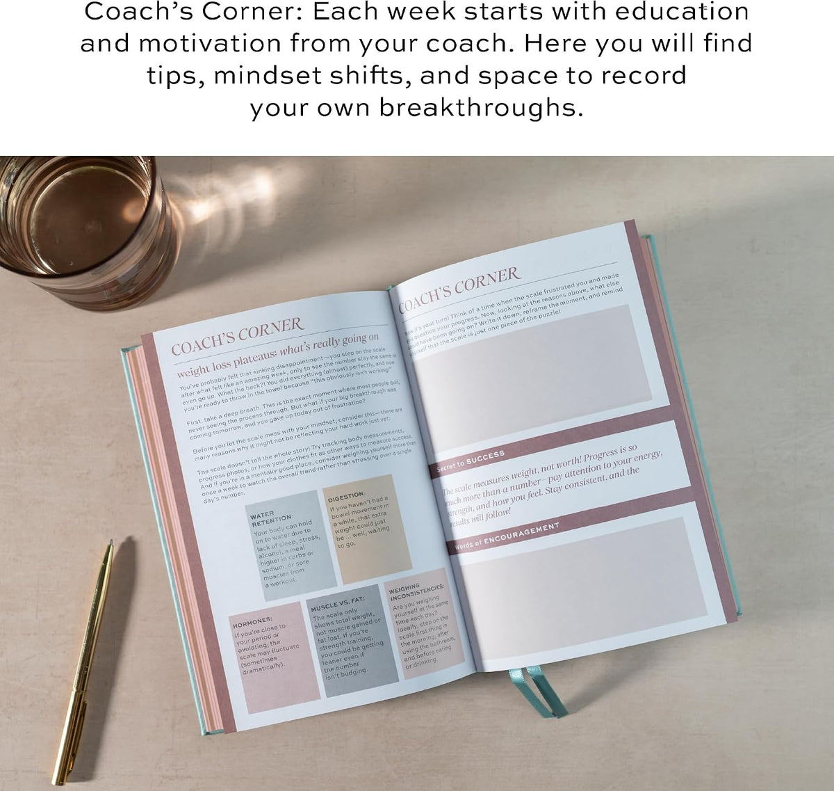 Paper & Progress Wellness Journal – 12-Week Fitness & Self Care Journal for Women | Daily Habit Tracker, Meal Planner, Workout Log, Weekly Reflections & Mindset Coaching Prompts