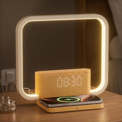 Sunrise Alarm Clock with Wireless Charging Desk Touch Lamp, Sunrise Lamp