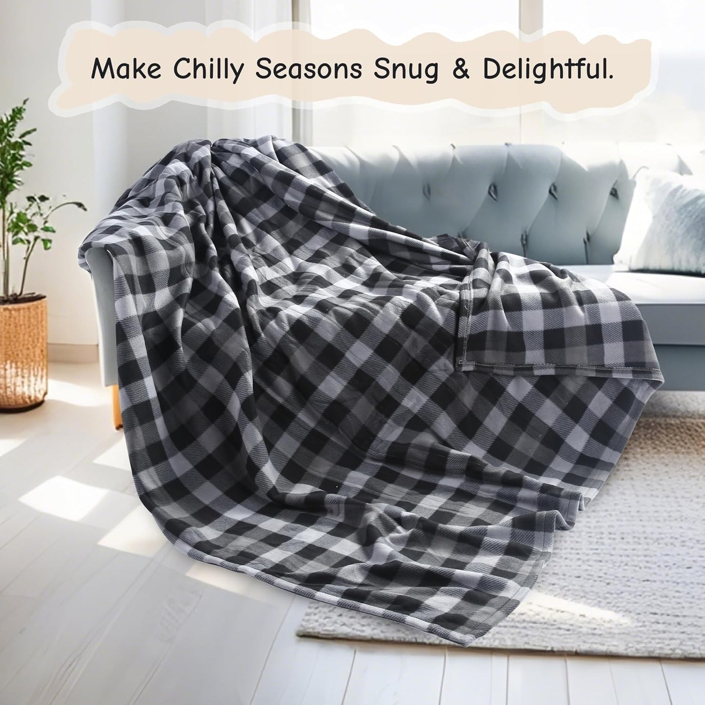 Soypipo Electric Heated Throw Blanket 50"x60", Faux Fur Plush with 4 Heat Settings & 2/4/8/10H Auto Shut-Off, Overheat Protection, Machine Washable, for Office & Chair, Dark Grey