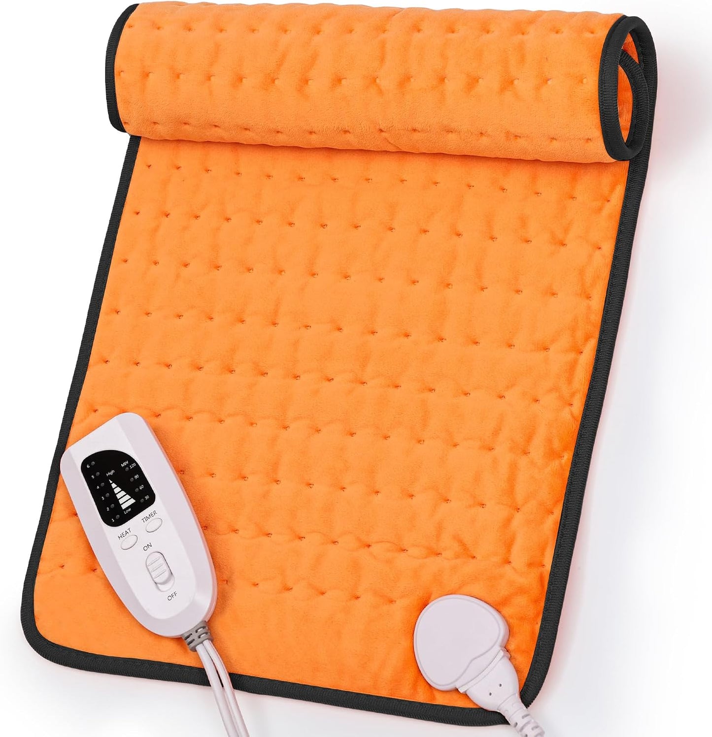 Heating Pad,Heated Blanket,Heating Pad for Back Neck,Grey,24x12 Inch | Electric Heating Pad,Dry/Moist Heat Heating Pads,Heating Pads for Shoulder,Abdomen,Heat Pad for Women Men,Birthday Gift