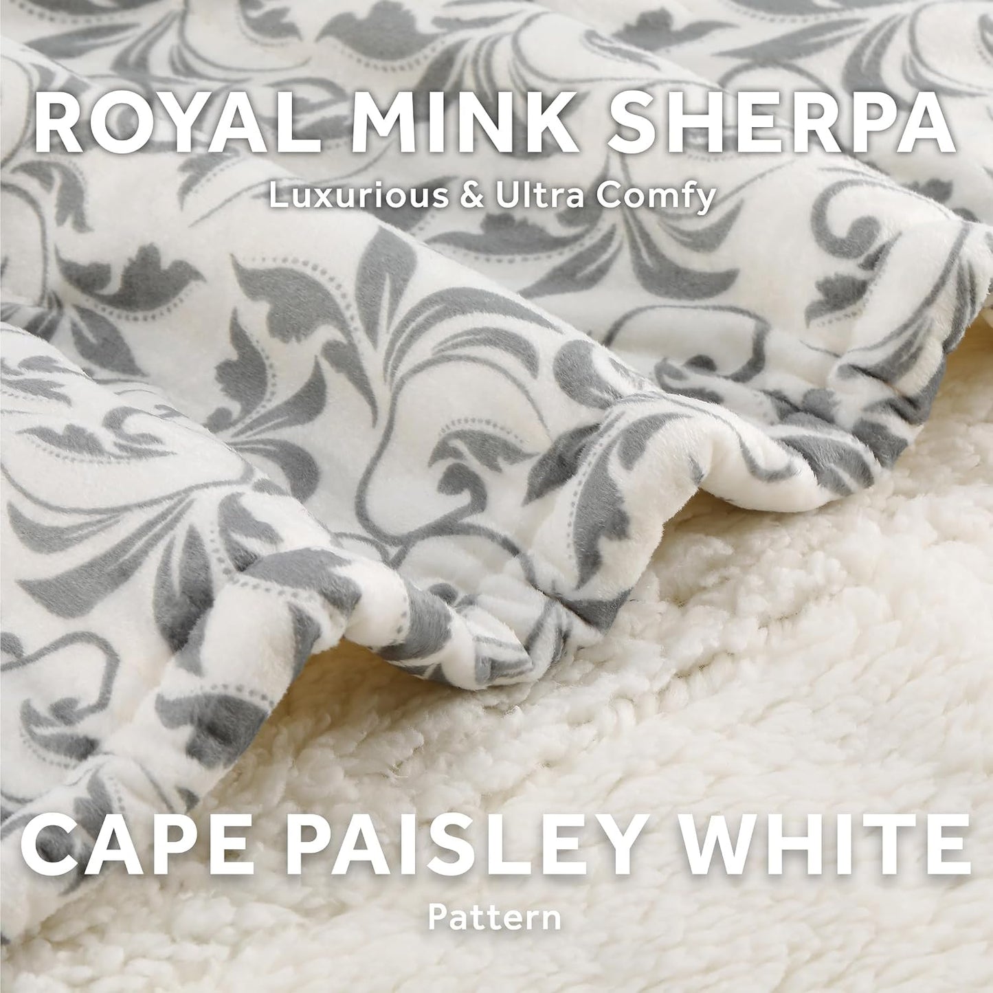 Sunbeam Electric Throw Royal Mink Sherpa Heated Blanket, 4 Heat Settings, 4-Hour Auto Shut-Off, Fast Heating, Luxurious and Ultra Comfy, Cabernet Color, 50" x 60"