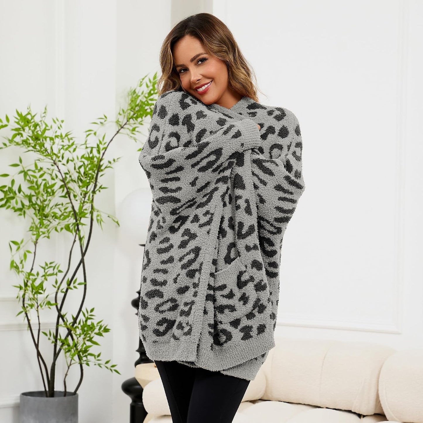 Wearable Blanket Sherpa Poncho Unique Office Work Warm Cozy Shawl TV Throw Blankets, Plush Cape Wrap for Adults