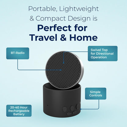 Adaptive Sound Technologies LectroFan Micro2+ - White Noise Machine for Relaxation Support - Multiple Non-Looping Sounds - Built-in Microphone - Sound-Masking - Lightweight Construction - Black