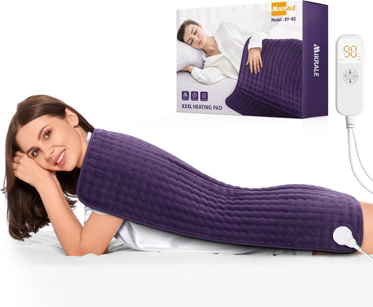 Heating Pad for Back Pain Relief, Extra Large 17"x33" Electric Heat Pad