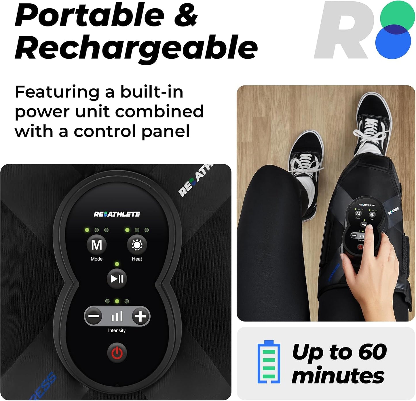 Xpress Knee Massager for Pain Relief | Leg Massager with Heat & Compression