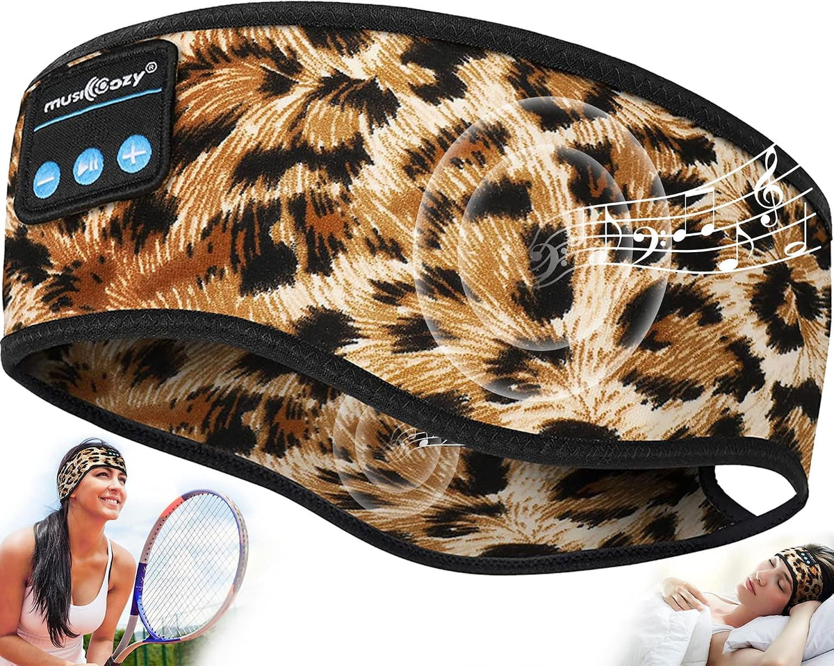 MUSICOZY Sleep Headphones Bluetooth Headband Headphones for Side Sleepers
