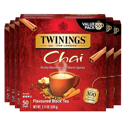 Twinings Mango & Pineapple Herbal Tea Individually Wrapped Bags, 20 Count (Pack of 1), Naturally Caffeine-Free, Enjoy Hot or Iced, 20 Teabags